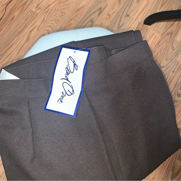 Vintage Womens Bend Over By Levi’s Short Sleeve Pant Suit Brown Size 18P/ Large - Picture 11 of 16